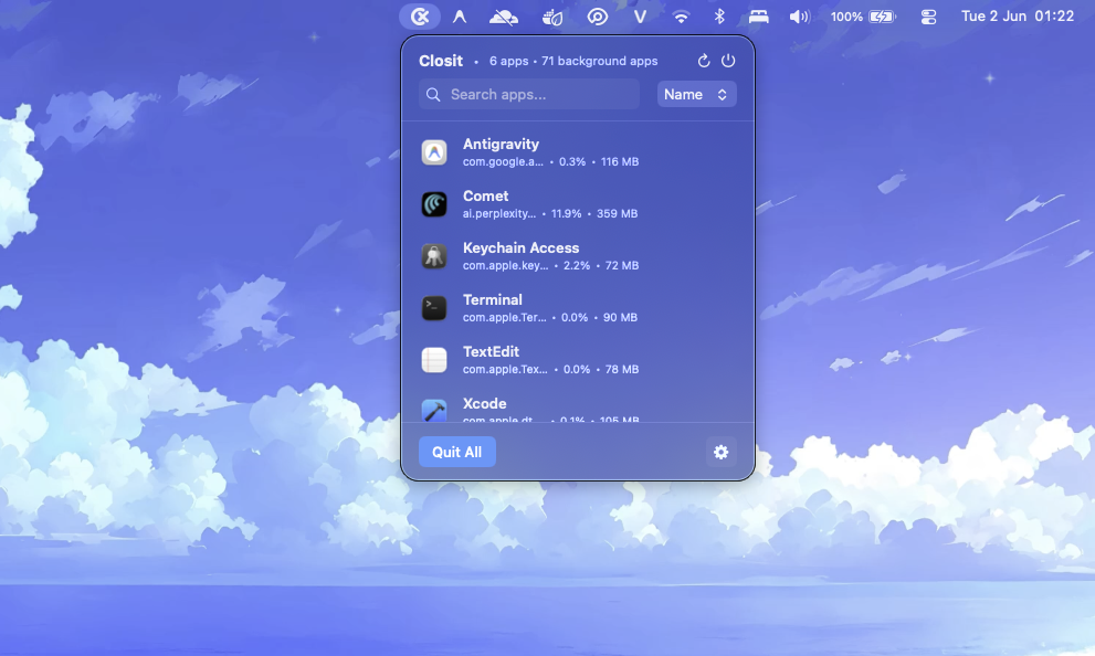 Closit Interface